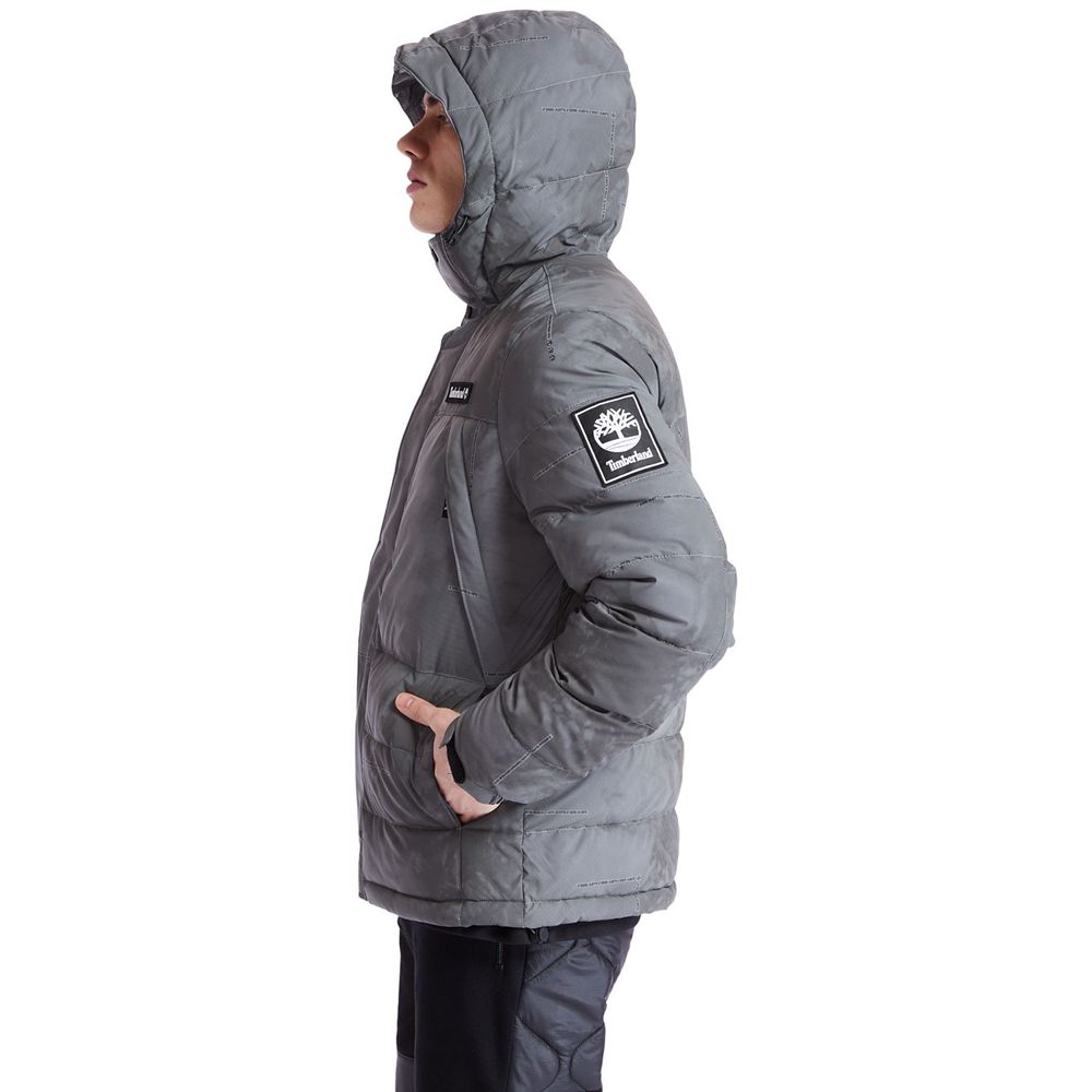 Timberland Mens Jackets Reflective Puffer - Dark Grey - India AZ2046879